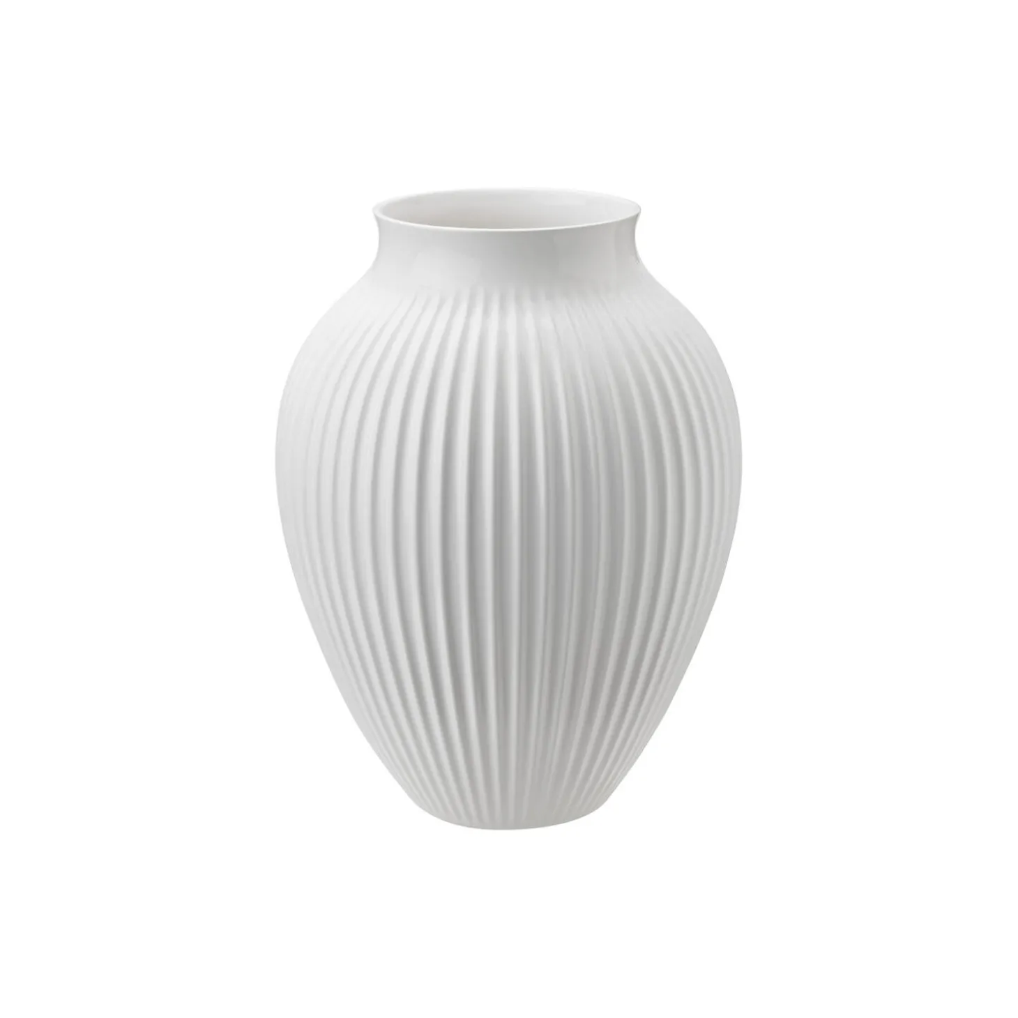 Knabstrup vase ripple, white