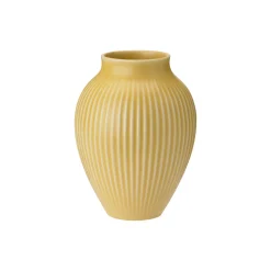 Knabstrup vase ripple, yellow