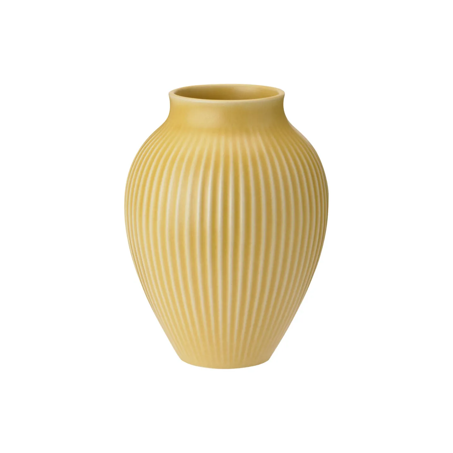 Knabstrup vase ripple, yellow