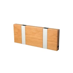 KNAX vandret 2 knagerække, kirsebær/grå