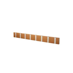KNAX vandret 8 knagerække, teak/grå