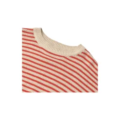 Knit Pullover Leise, 2078 red stripe