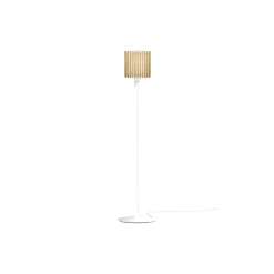 Komorebi Square Floor Lamp, oak/white