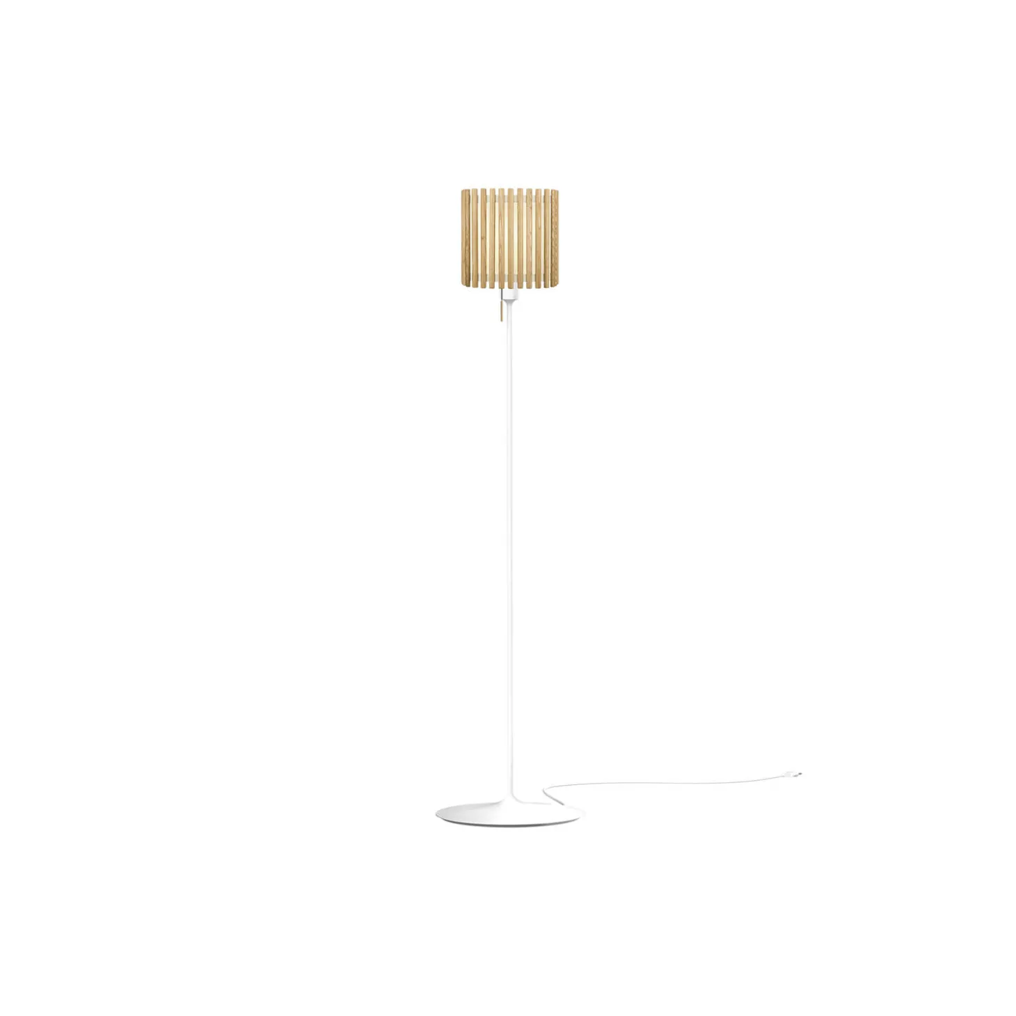 Komorebi Square Floor Lamp, oak/white