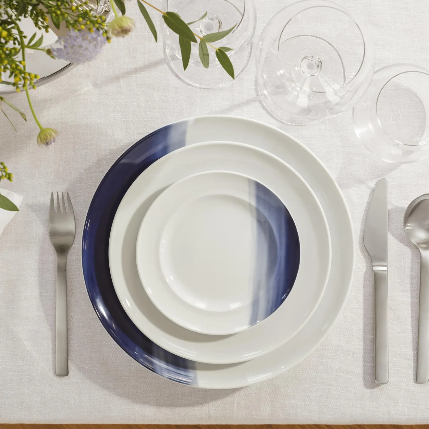 KOPPEL frokosttallerken 22 cm, blå nuancer