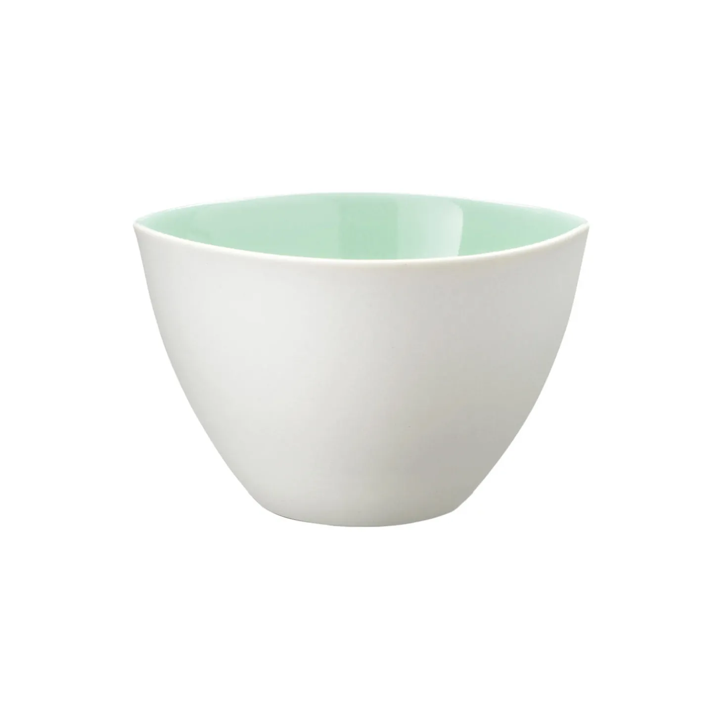 Kop/skål mikro, hvid/mint
