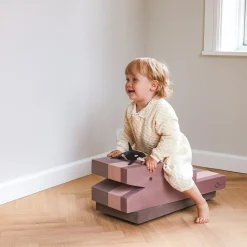 Krokodille L, vintage rose