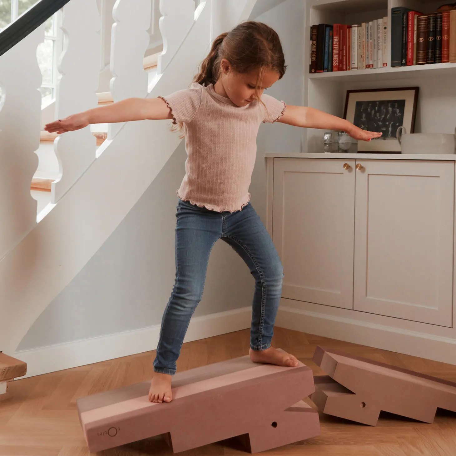 Krokodille L, vintage rose