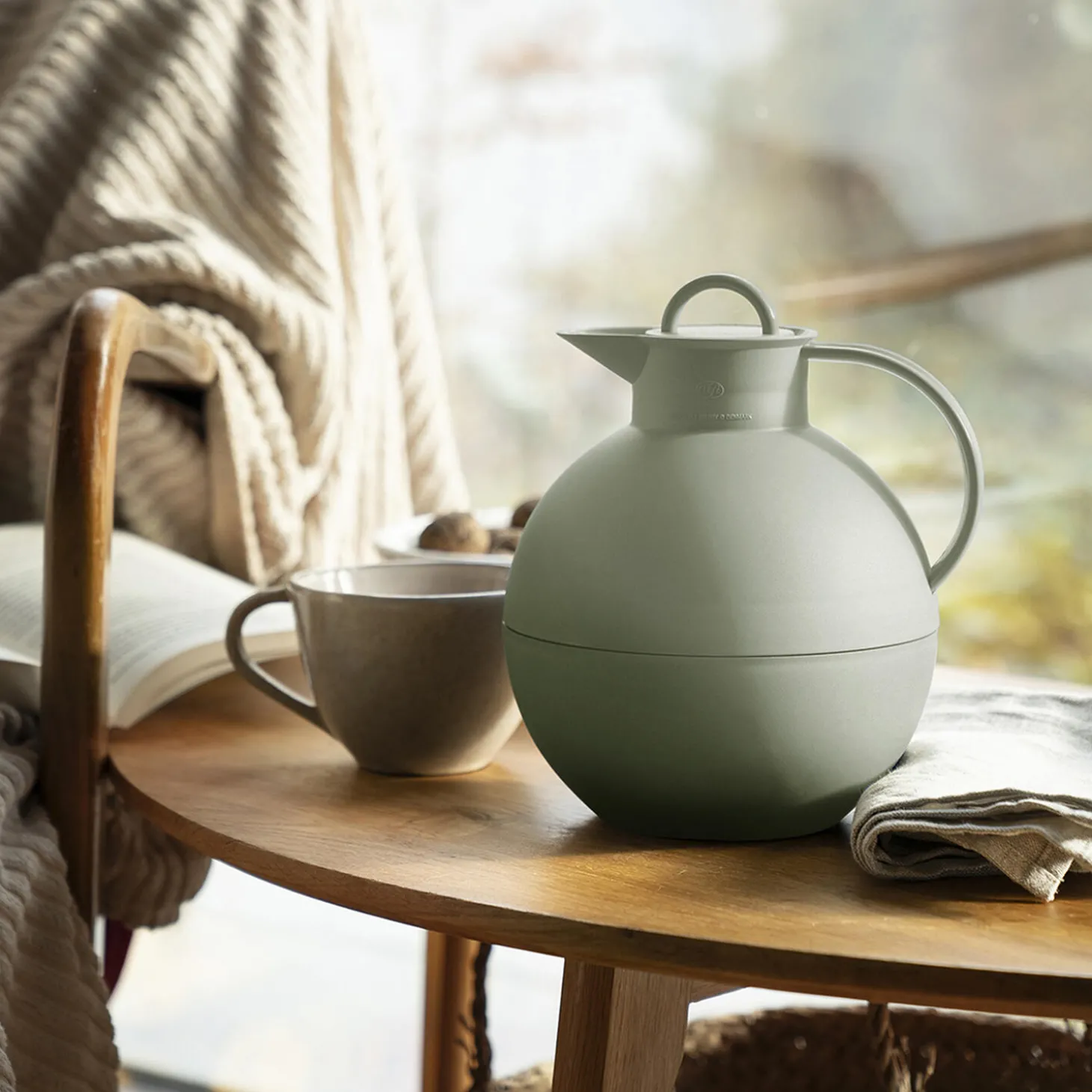 Kugle termokande, silt green