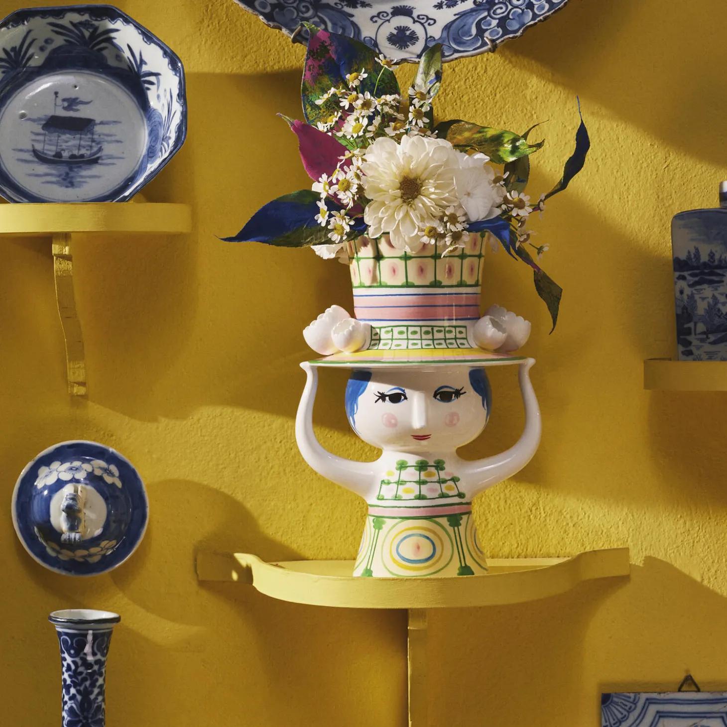 Lady with Hat vase, grøn