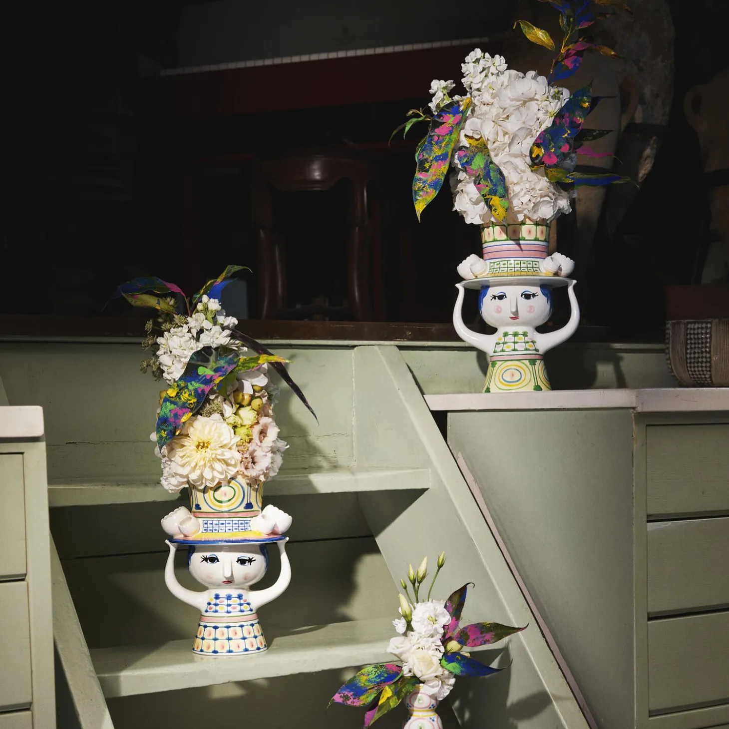 Lady with Hat vase, grøn