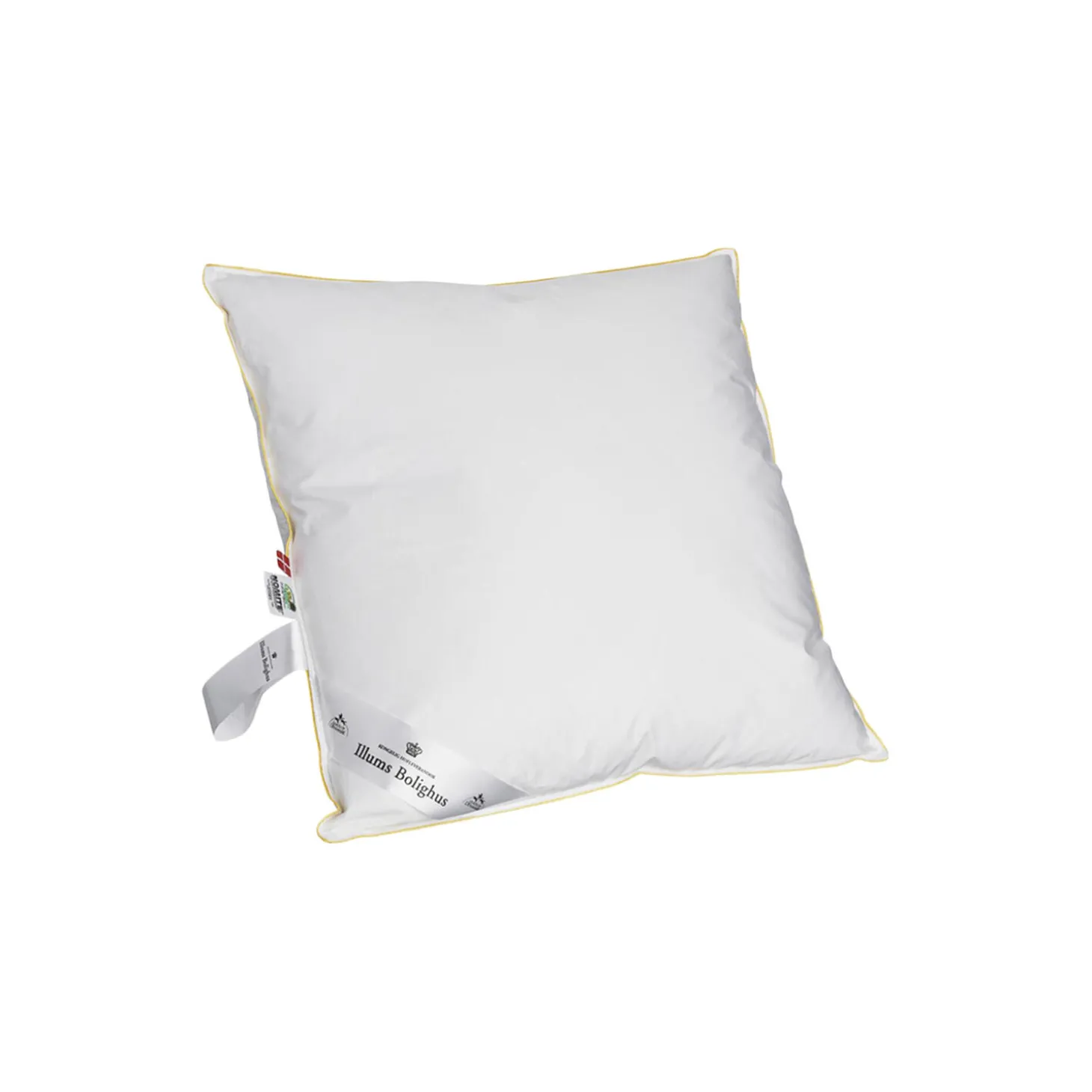 3-lags hovedpude med satin panel, 60x63 cm