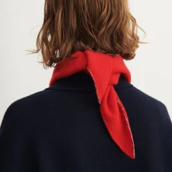 Lambswool bandana, signal red