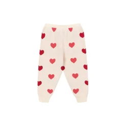 Lapis Knit Pants, coeur coloré duo pink