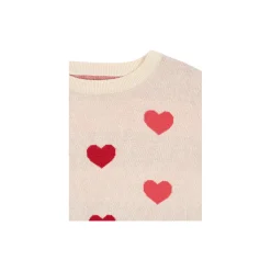 Lapis Knit Sweater, coeur coloré duo pink