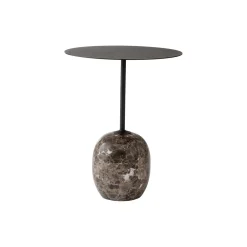 Lato Table LN8 Lounge Table, Emparador marble/warm black