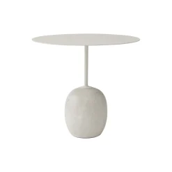 Lato Table LN9 Lounge Table, Crema Diva marble/ivory white