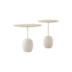 Lato Table LN9 Lounge Table, Crema Diva marble/oak