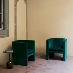 Lato Table LN8 Lounge Table, Verde Alpi marble/deep green