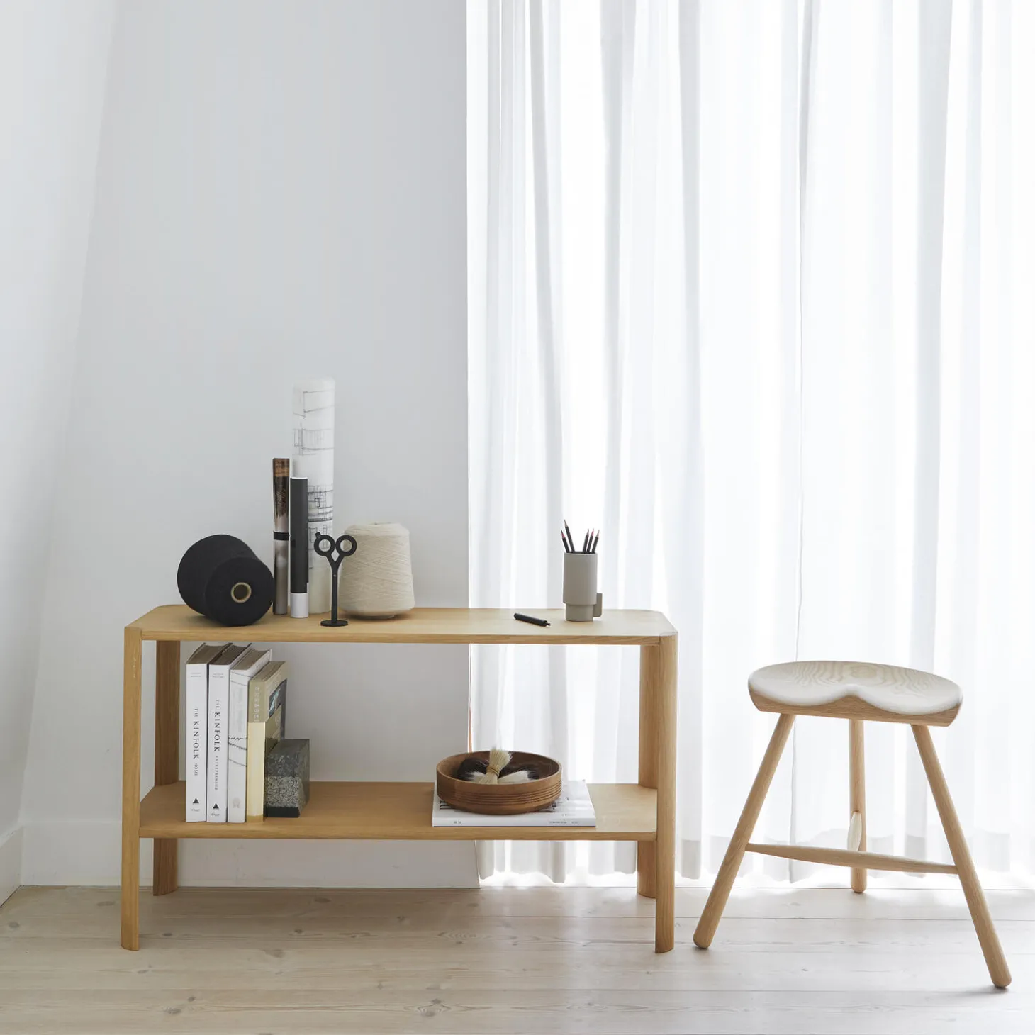 Leaf Shelf, white oak
