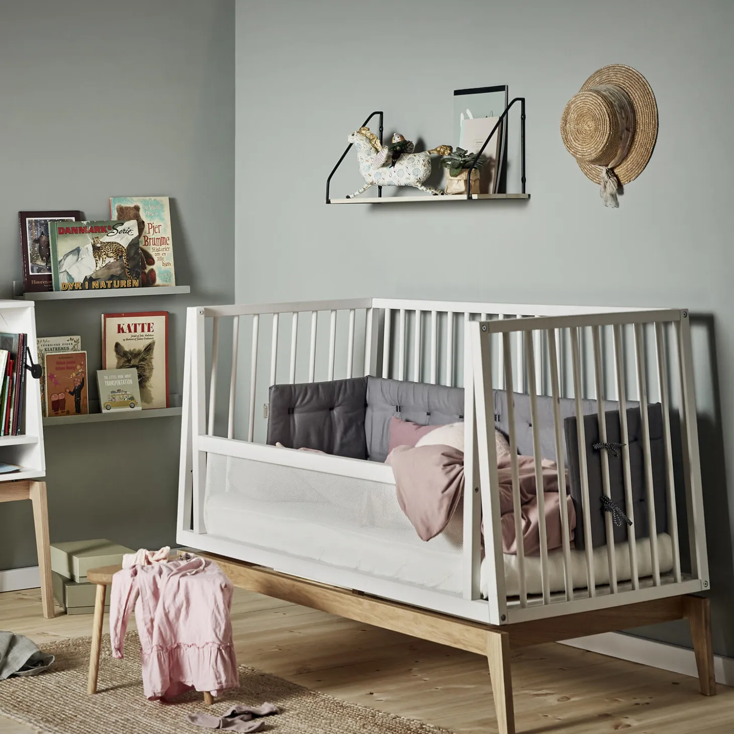 Leander Luna™ babyseng 120x60 cm, white