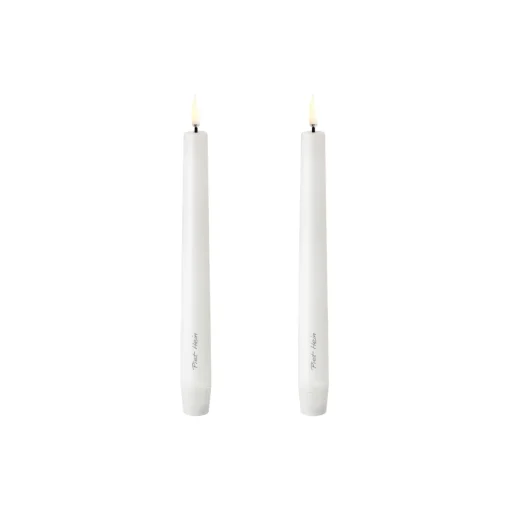 LED Kronelys 2-pak, hvid