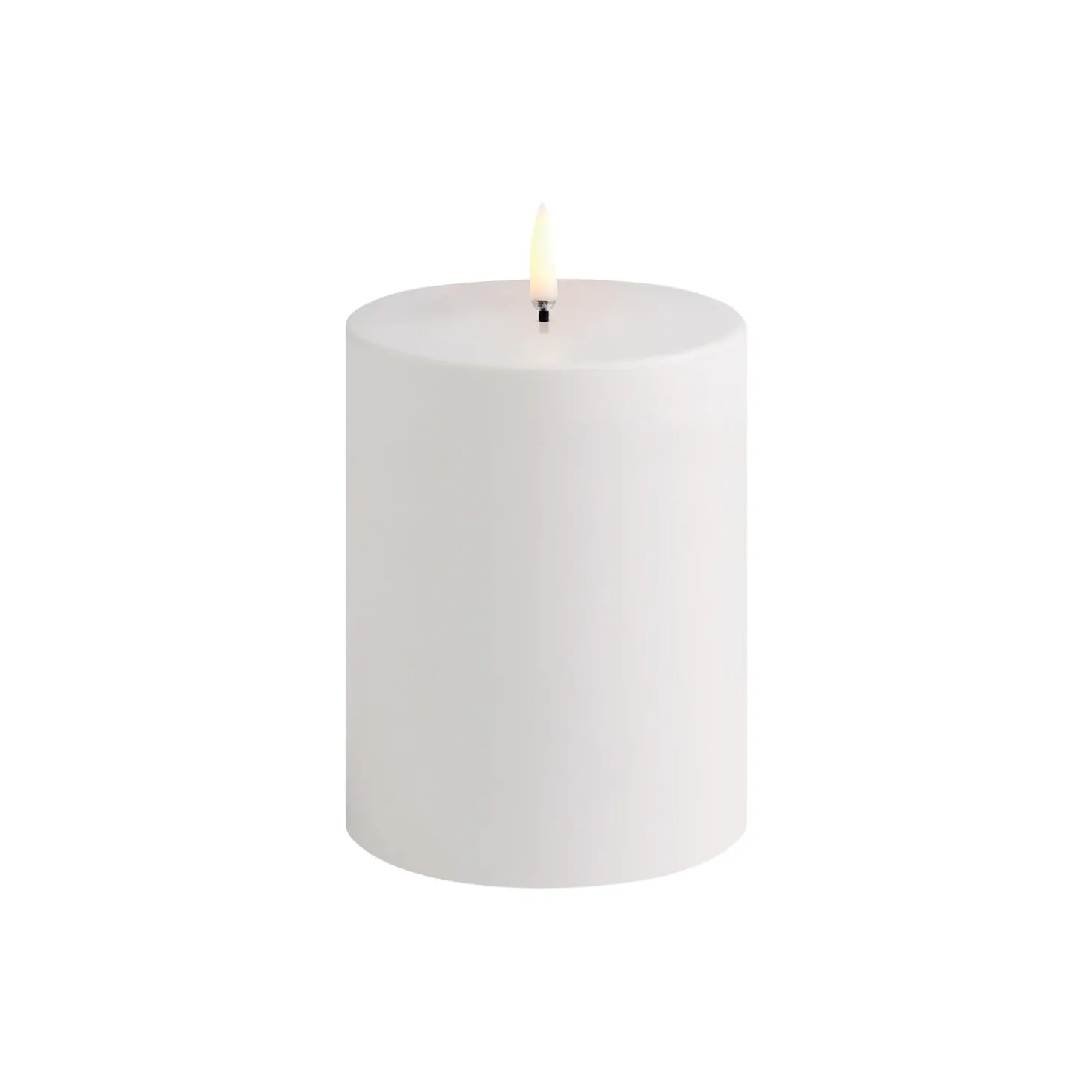 LED Outdoor Pillar Candle 13 cm, white