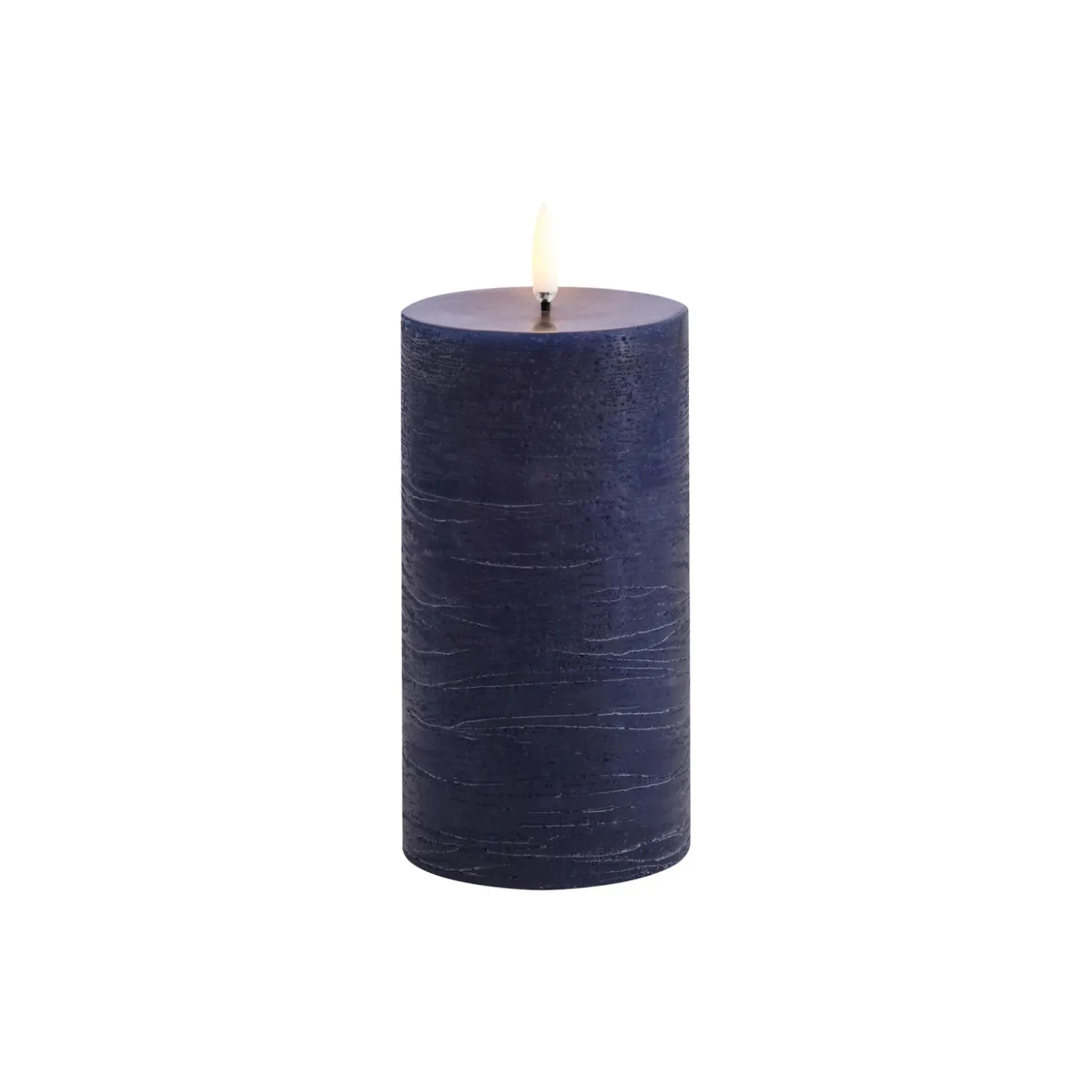 LED Pillar Candle 15 cm, dark blue