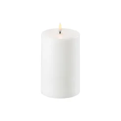 LED Pillar Candle 15 cm, nordic white