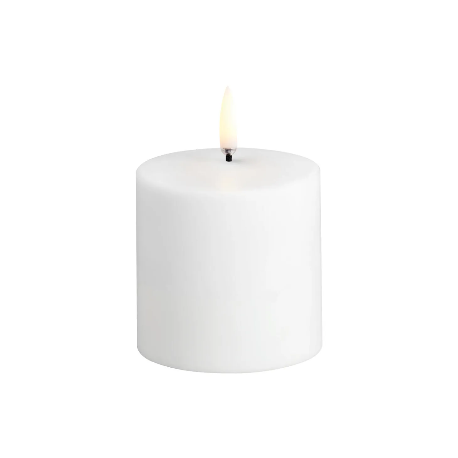 LED Pillar Candle 7 cm, nordic white
