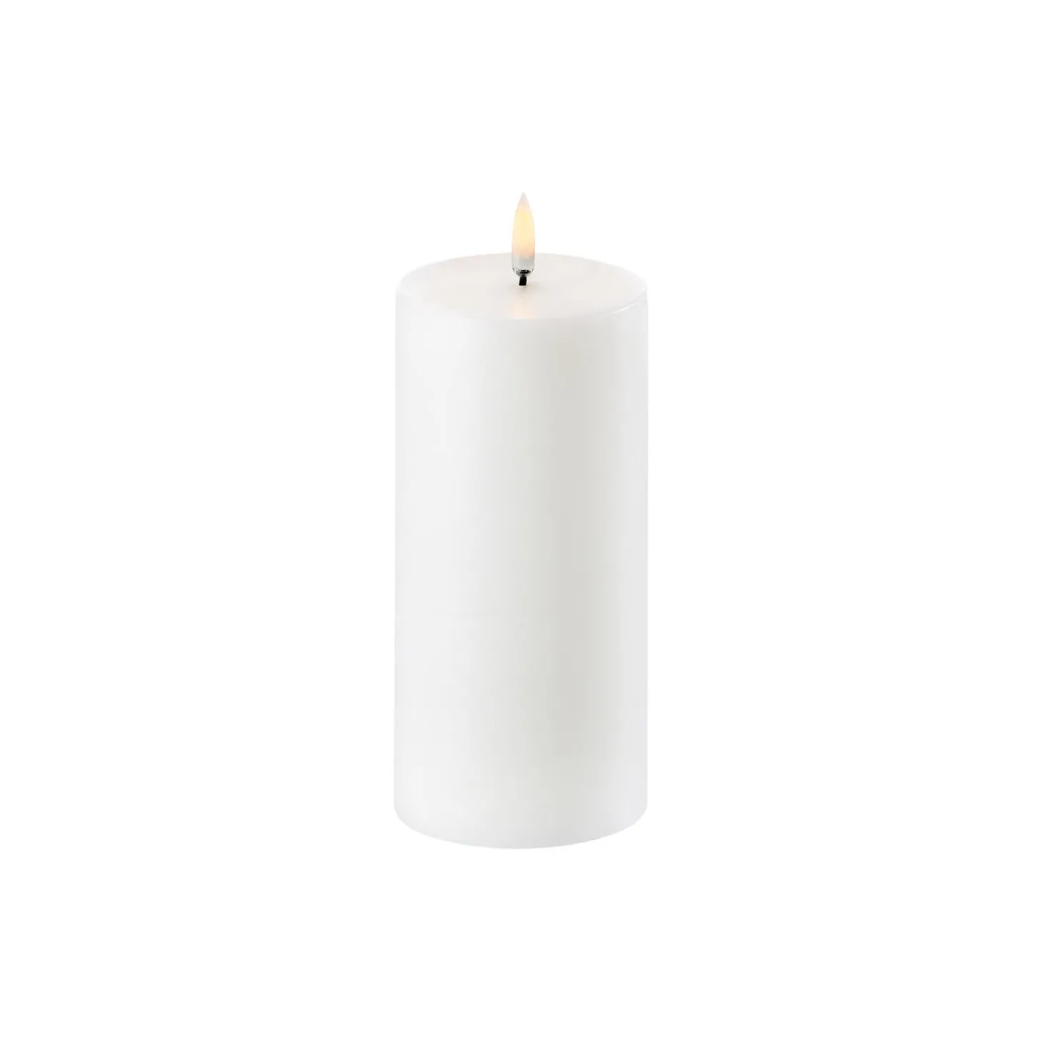 LED Pillar Candle 10 cm, nordic white