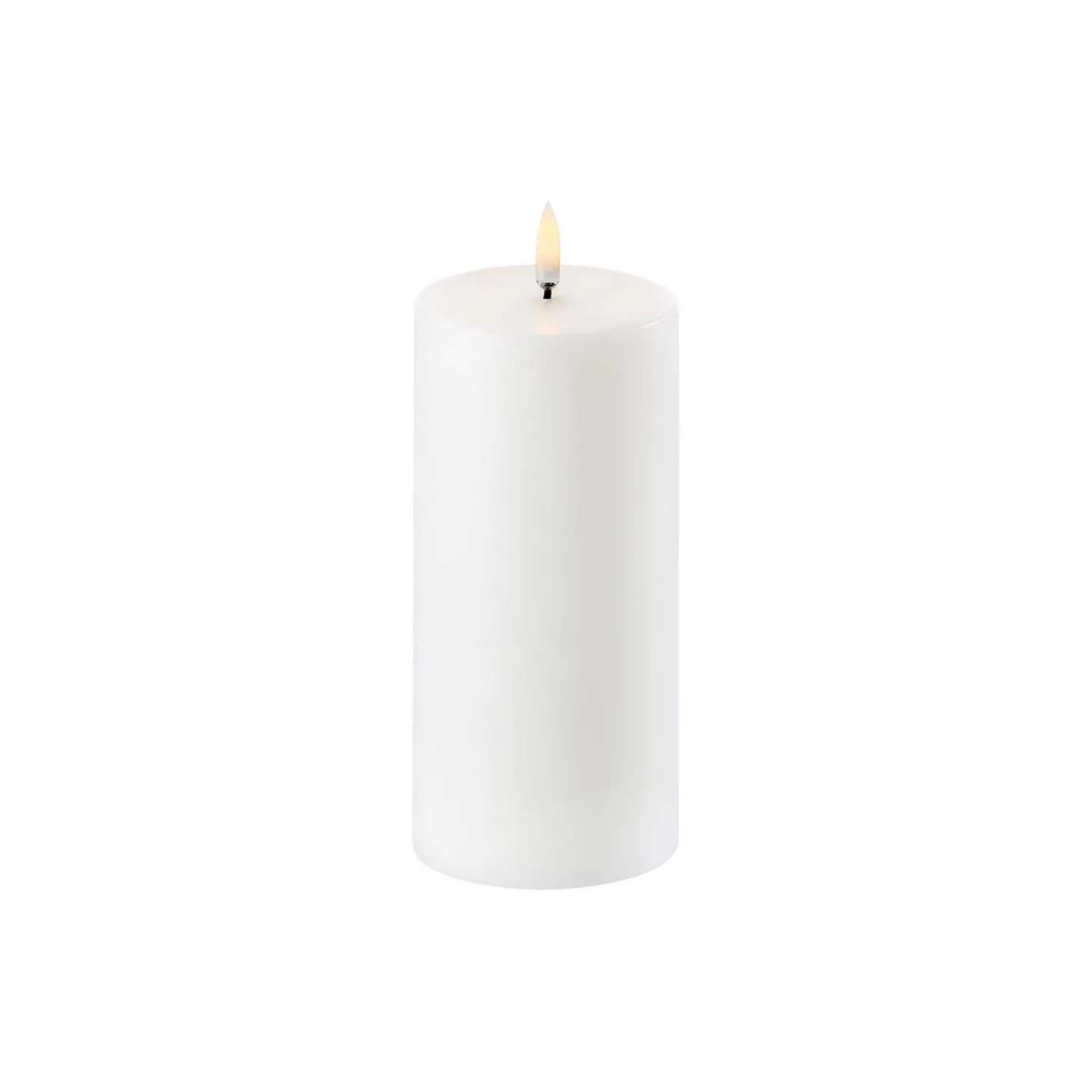 LED Pillar Candle 10 cm, nordic white