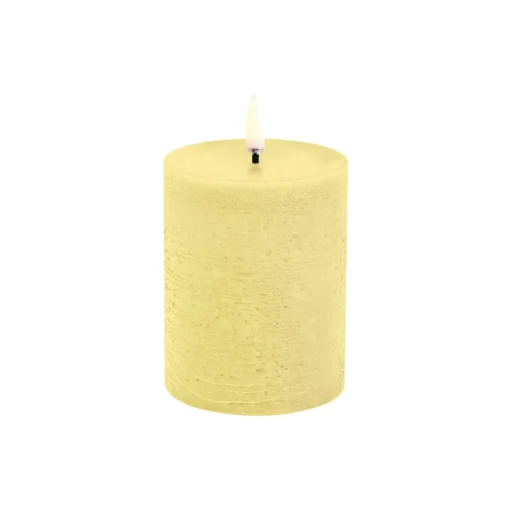 LED Pillar Candle 10 cm, wheat yellow