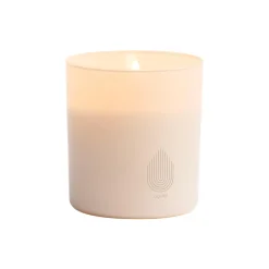 LED rechargeable glass candle, vanilla
