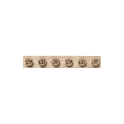 LEGO® 1x6 boghylde, sæbebehandlet eg