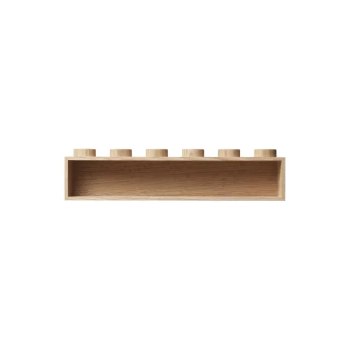 LEGO® 1x6 boghylde, sæbebehandlet eg
