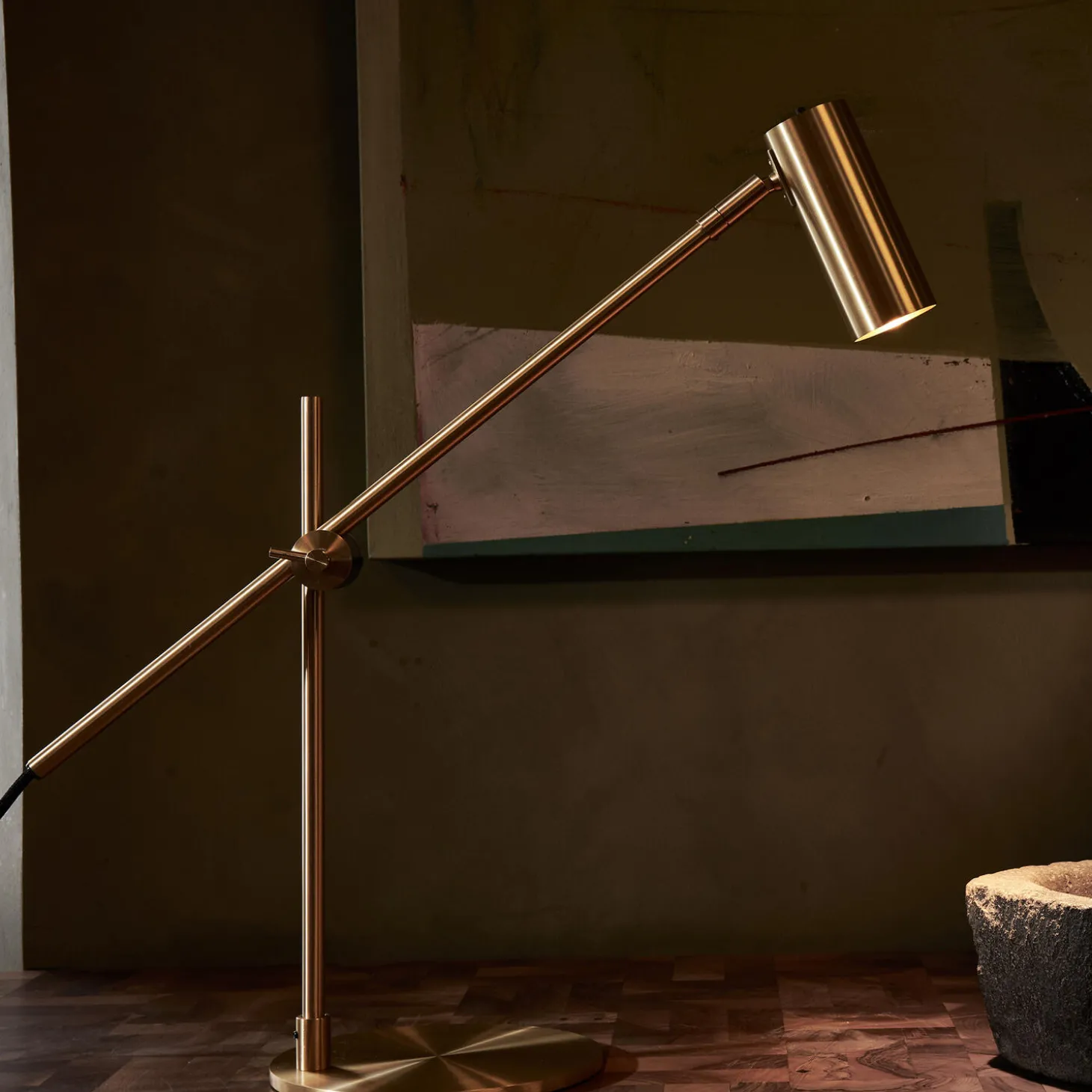 Lektor Desk Lamp, brass