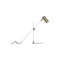 Lektor Desk Lamp, white/brass