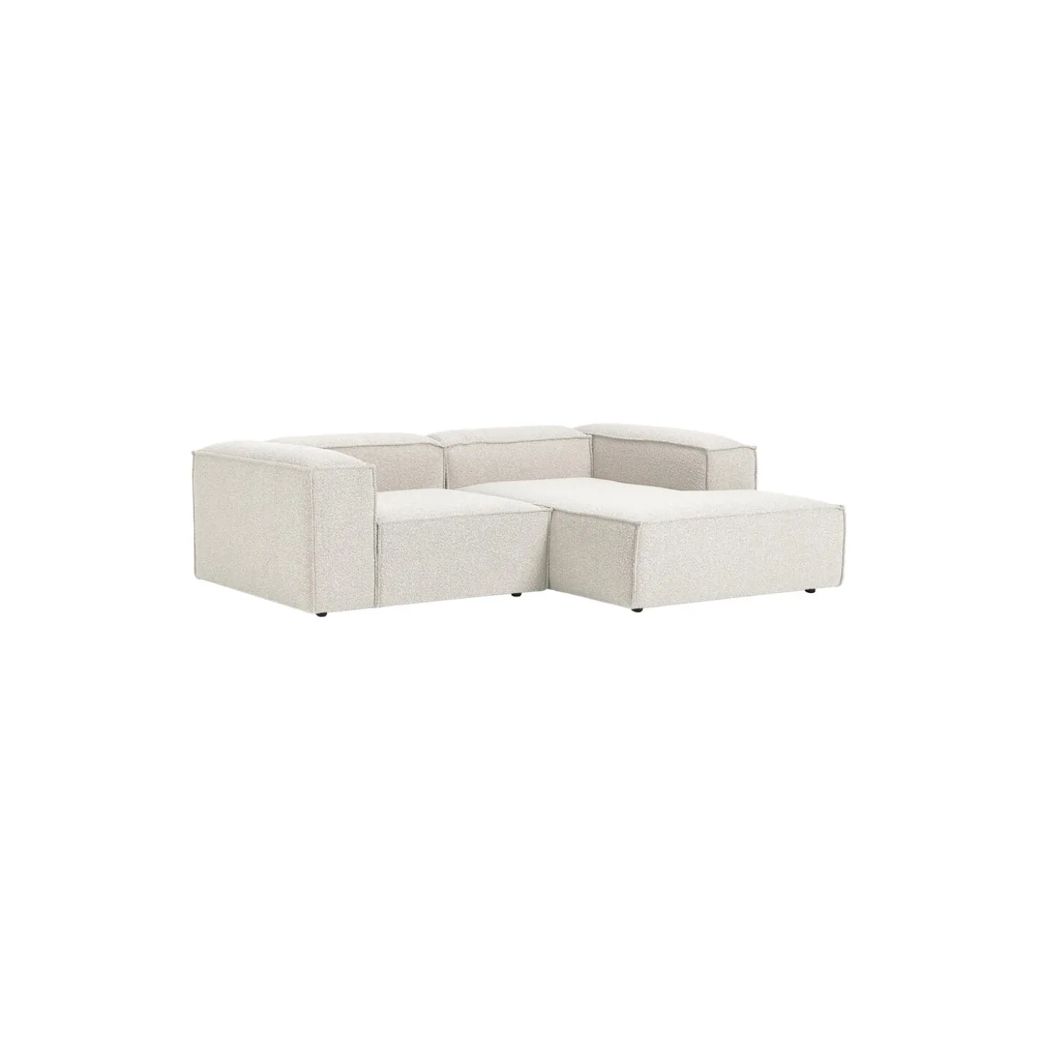 Lennon modulær hjørnesofa, bouclé off white