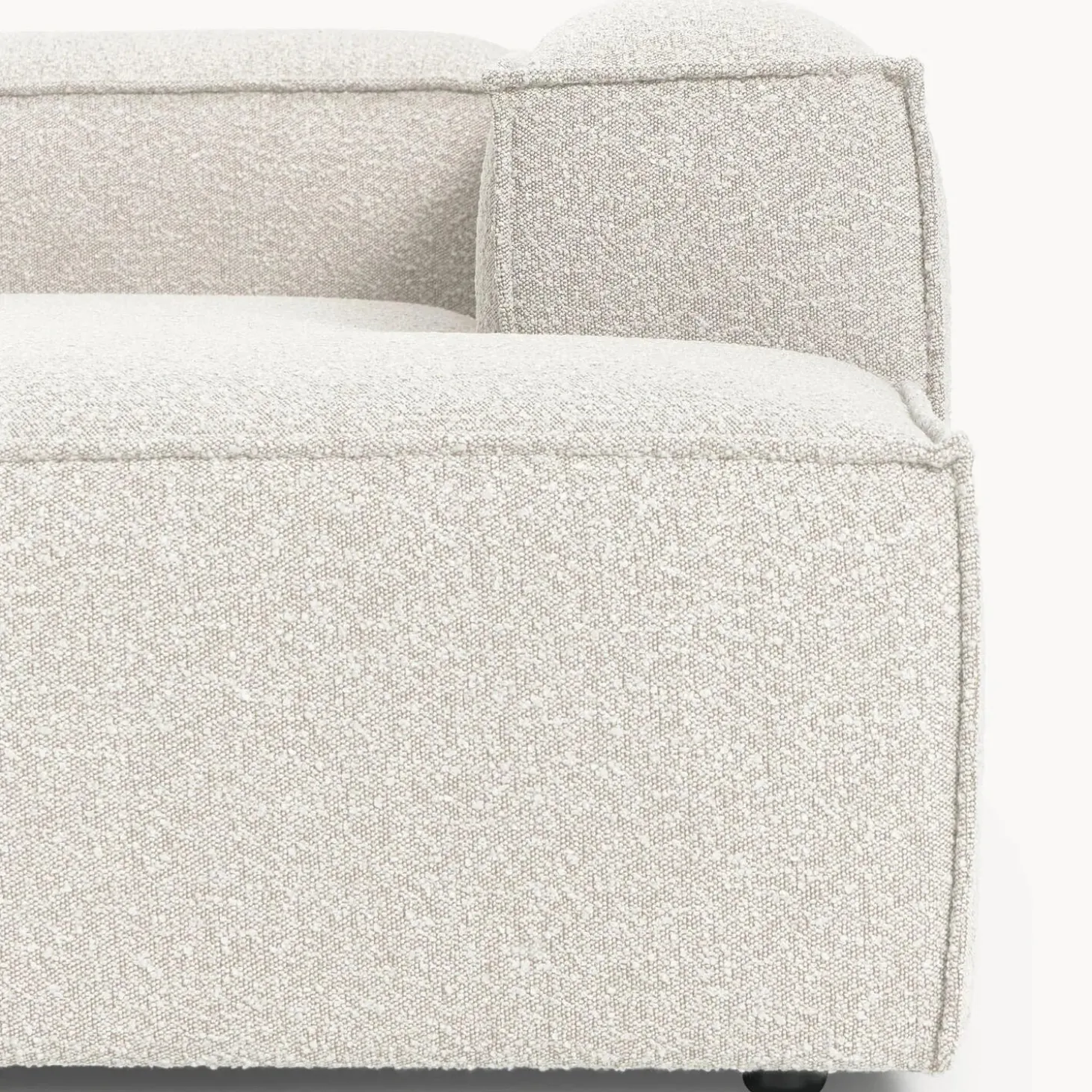 Lennon modulær hjørnesofa, bouclé off white