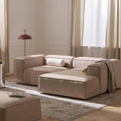 Lennon modulær hjørnesofa, linnedblanding rustfarvet