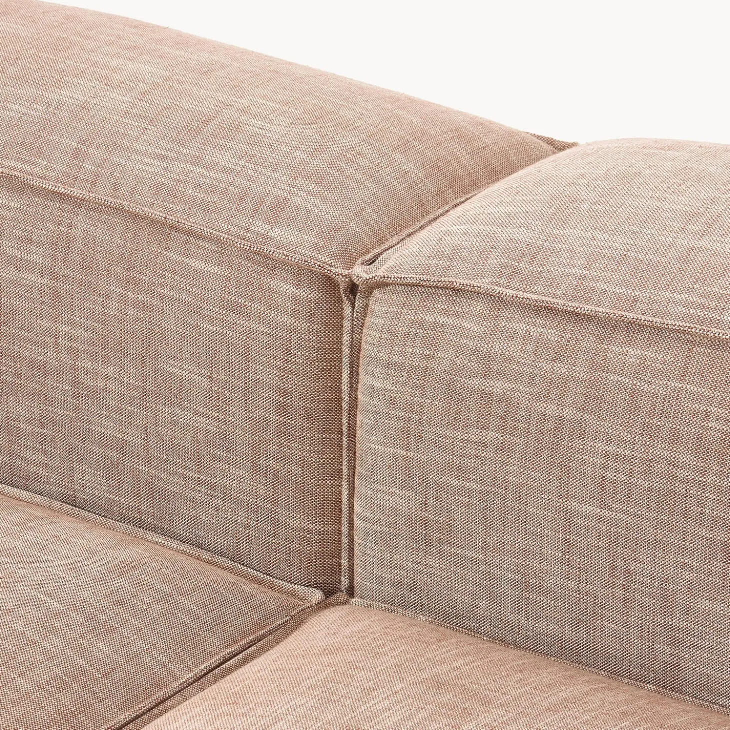 Lennon modulær hjørnesofa, linnedblanding rustfarvet