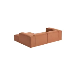 Lennon modulær hjørnesofa, vævet terracotta