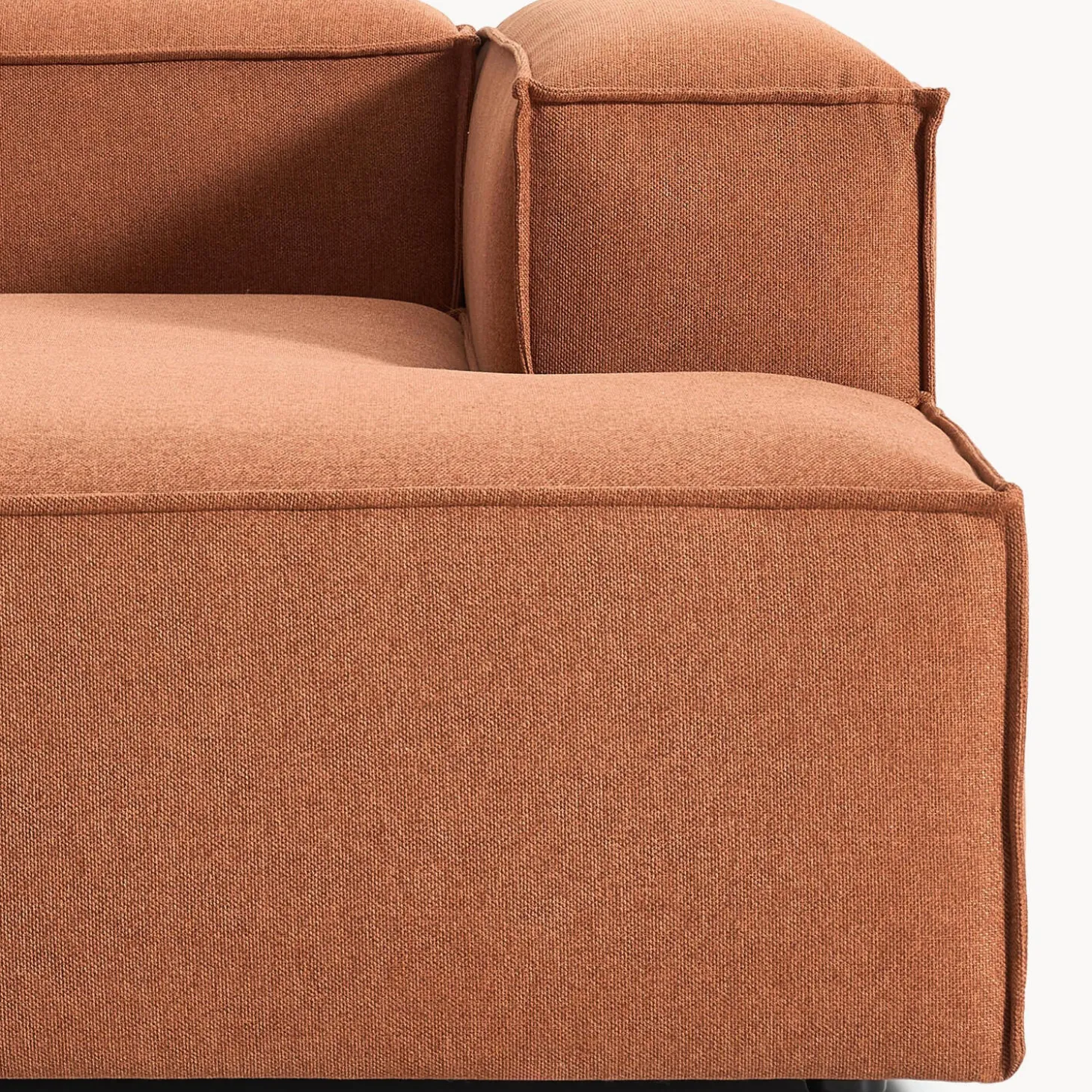 Lennon modulær hjørnesofa, vævet terracotta