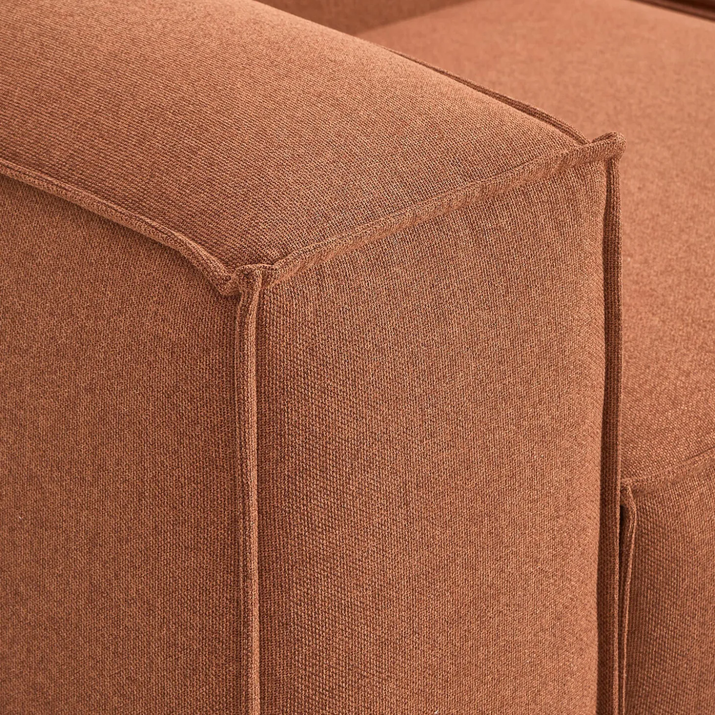 Lennon modulær hjørnesofa, vævet terracotta