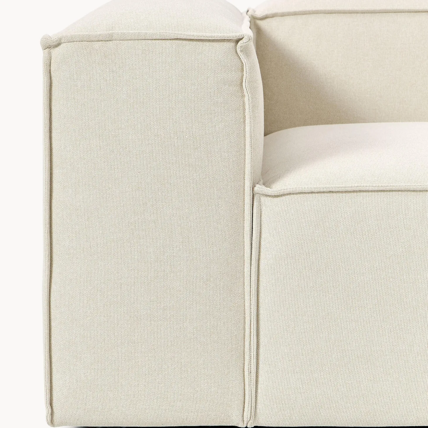 Lennon modulær 4-pers. sofa, vævet off white