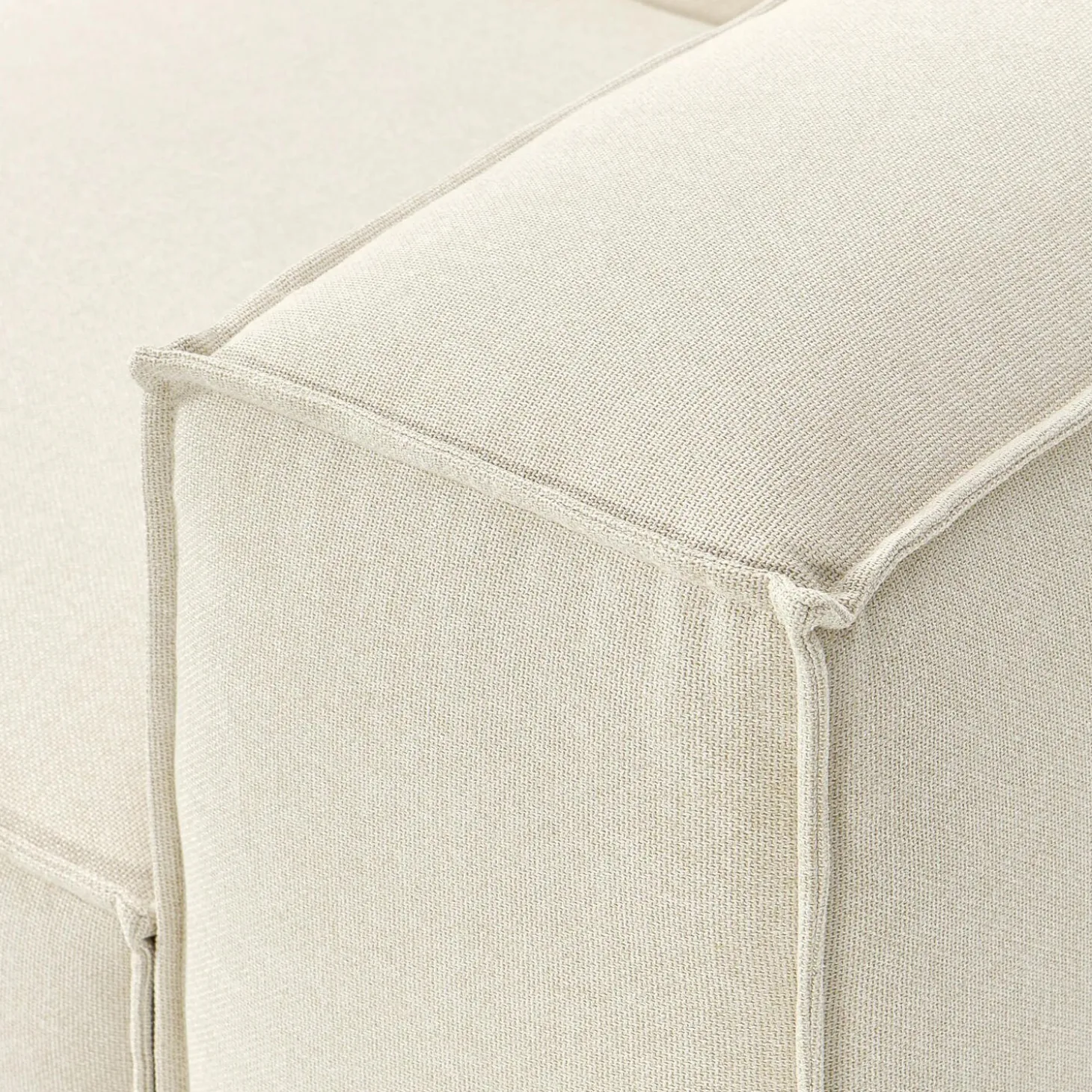 Lennon modulær 4-pers. sofa, vævet off white