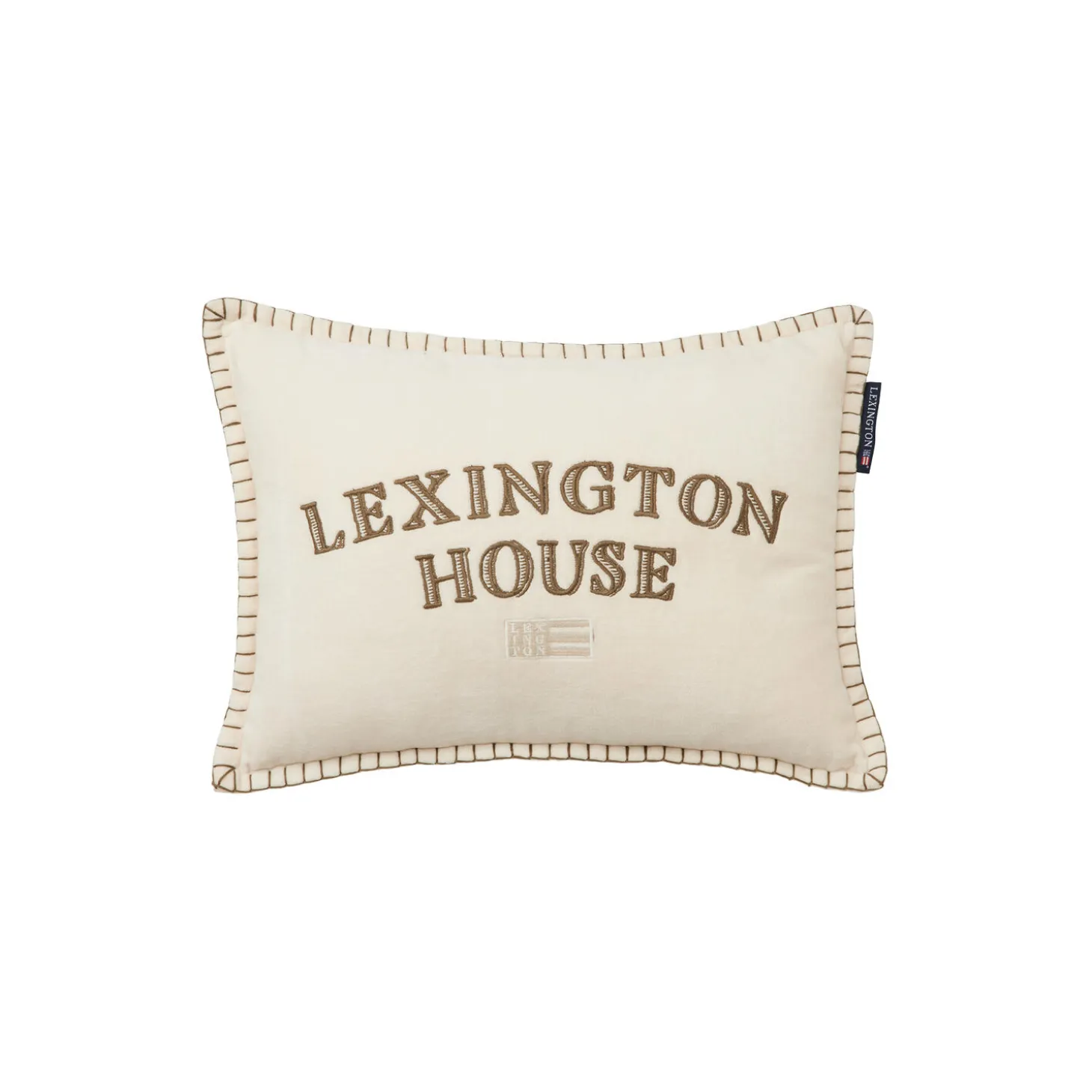 Lexington House Pillow, lt beige/olive