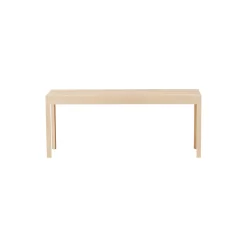 Lightweight Bench, white oiled oak