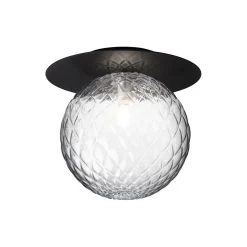 Liila 1 Large Wall Lamp, black/optic clear